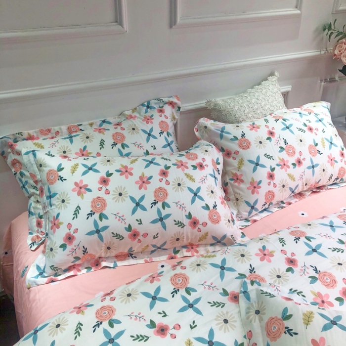 91家纺网 家纺一手货源 找家纺 润缦 2020新款13070全棉四件套 静香