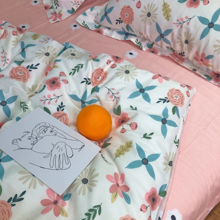 91家纺网 家纺一手货源 找家纺 润缦 2020新款13070全棉四件套 静香