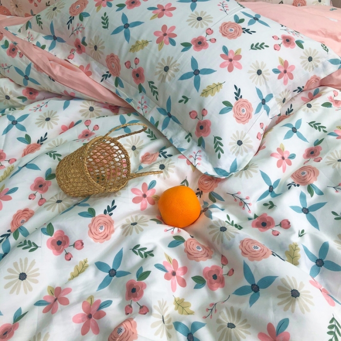 91家纺网 家纺一手货源 找家纺 润缦 2020新款13070全棉四件套 静香