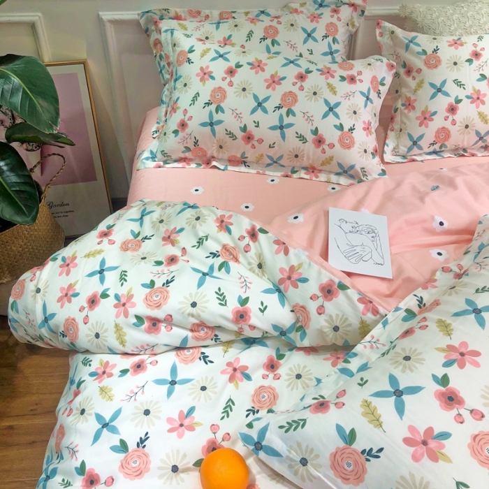 91家纺网 家纺一手货源 找家纺 润缦 2020新款13070全棉四件套 静香