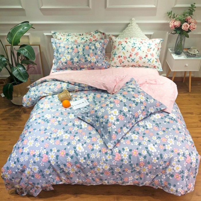 91家纺网 家纺一手货源 找家纺 润缦 2020新款13070全棉四件套 可可佳人