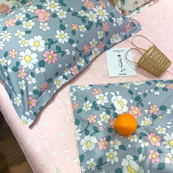 91家纺网 家纺一手货源 找家纺 润缦 2020新款13070全棉四件套 可可佳人