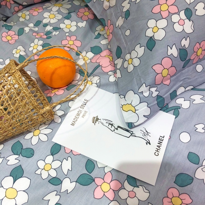 91家纺网 家纺一手货源 找家纺 润缦 2020新款13070全棉四件套 可可佳人