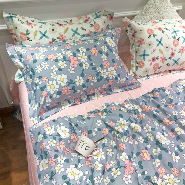 91家纺网 家纺一手货源 找家纺 润缦 2020新款13070全棉四件套 可可佳人