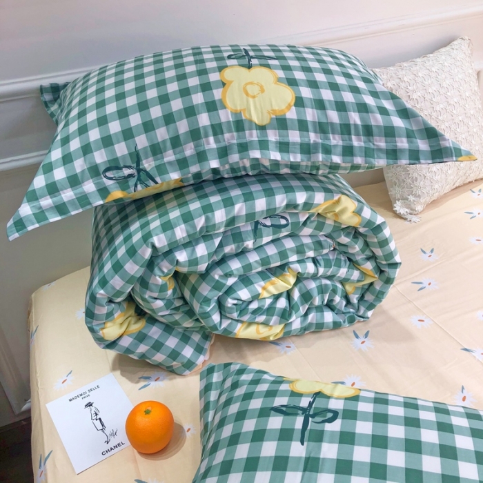 91家纺网 家纺一手货源 找家纺 润缦 2020新款13070全棉四件套 快乐小花