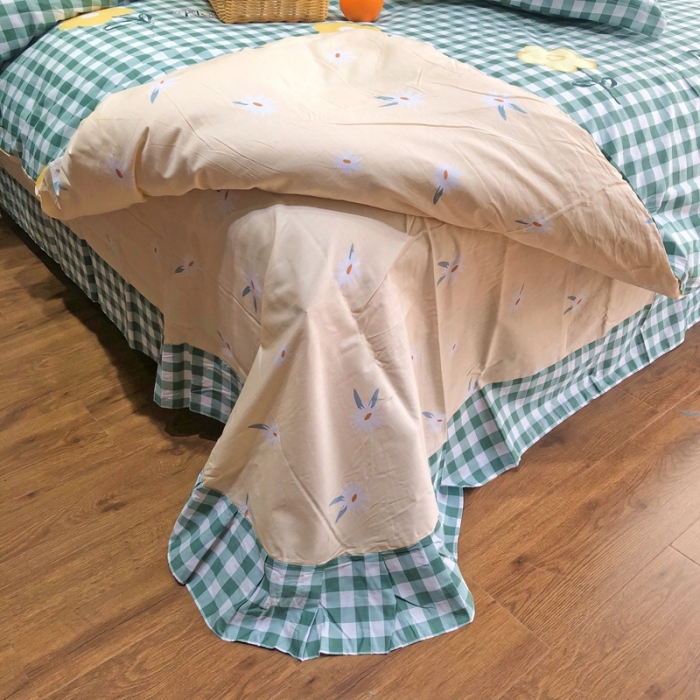 91家纺网 家纺一手货源 找家纺 润缦 2020新款13070全棉四件套 快乐小花