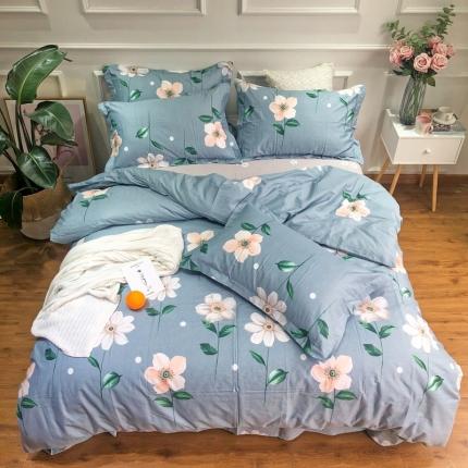 91家纺网 家纺一手货源 找家纺 润缦 2020新款13070全棉四件套 迷梦花香,迷梦花香