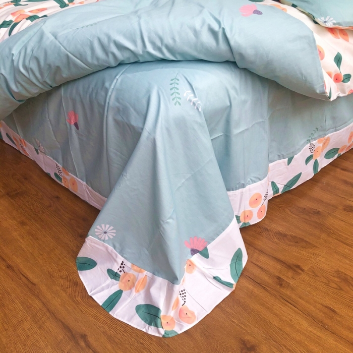 91家纺网 家纺一手货源 找家纺 润缦 2020新款13070全棉四件套 盛夏果实