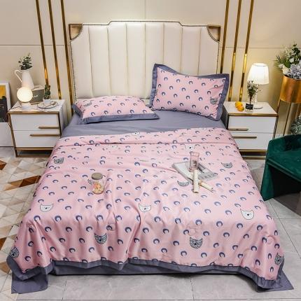 91家纺网 家纺一手货源 找家纺 （总）芯贝儿 2020款水洗天丝夏被四件套