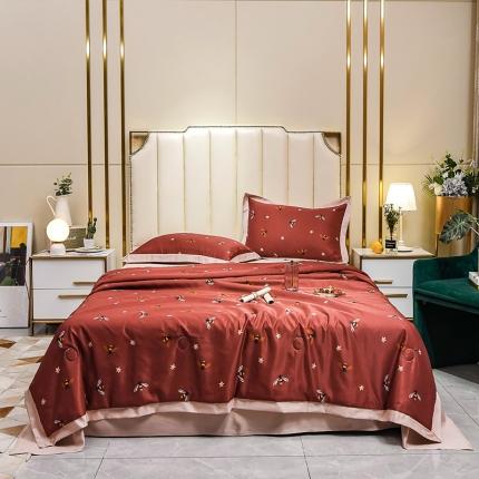 91家纺网 家纺一手货源 找家纺 （总）芯贝儿 2020款水洗天丝夏被四件套