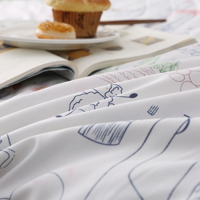 91家纺网 家纺一手货源 找家纺 卡奥 2020新款双面天丝夏被 动物庄园