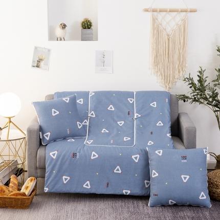 91家纺网 家纺一手货源 找家纺 宝马家纺 2022年精梳棉抱枕被 三角地带