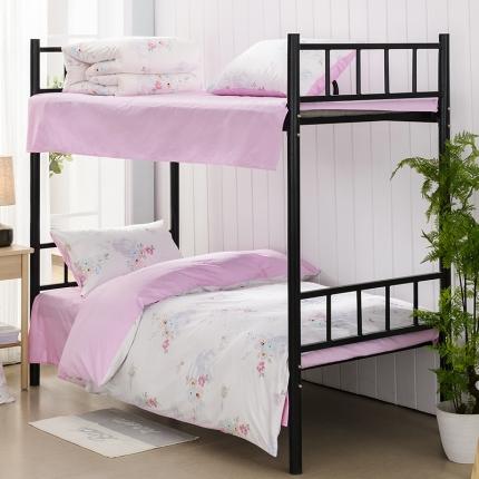 91家纺网 家纺一手货源 找家纺 美真家纺 大学生上下铺宿舍床三件套多件套被芯床垫 美丽心灵