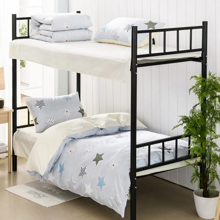 91家纺网 家纺一手货源 找家纺 美真家纺 大学生上下铺宿舍床三件套多件套被芯床垫 童话（灰）