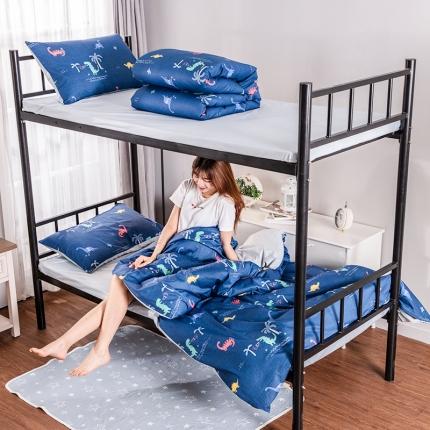 91家纺网 家纺一手货源 找家纺 美真家纺 大学生上下铺宿舍床三件套多件套被芯床垫 侏罗纪