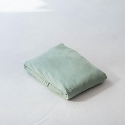 91家纺网 家纺一手货源 找家纺 华超针织 2021新款针织纯色单品床笠 豆绿