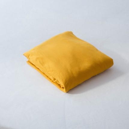 91家纺网 家纺一手货源 找家纺 华超针织 2021新款针织纯色单品床笠 姜黄