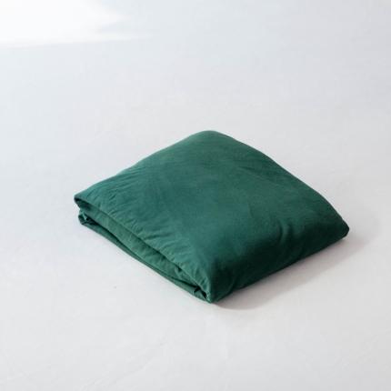 华超针织 2021新款针织纯色单品床笠 墨绿