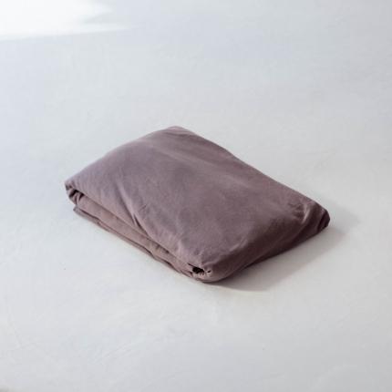 华超针织 2021新款针织纯色单品床笠 藕色