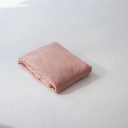 华超针织 2021新款针织纯色单品床笠 紫粉