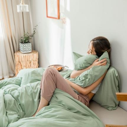 91家纺网 家纺一手货源 找家纺 （总）华超针织 2021新款针织纯色四件套