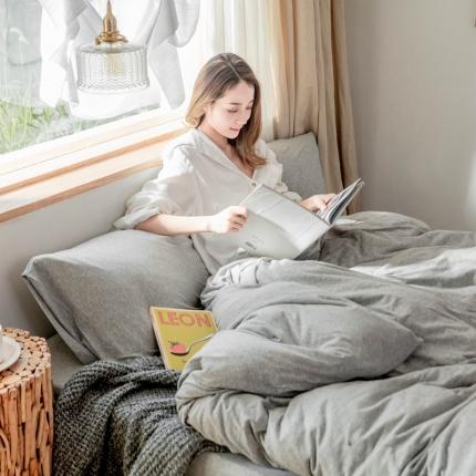 91家纺网 家纺一手货源 找家纺 （总）华超针织 2021新款针织纯色四件套