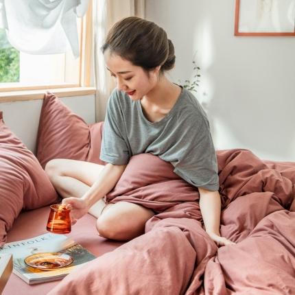 91家纺网 家纺一手货源 找家纺 （总）华超针织 2021新款针织纯色四件套