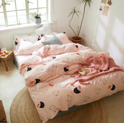 91家纺网 家纺一手货源 找家纺 （总）华超针织 2021新款针织活性印花四件套