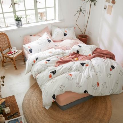 91家纺网 家纺一手货源 找家纺 （总）华超针织 2021新款针织活性印花四件套