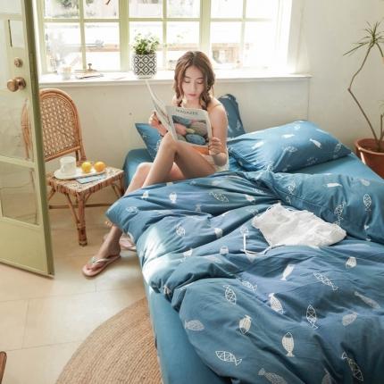 （总）华超针织 2021新款针织活性印花四件套