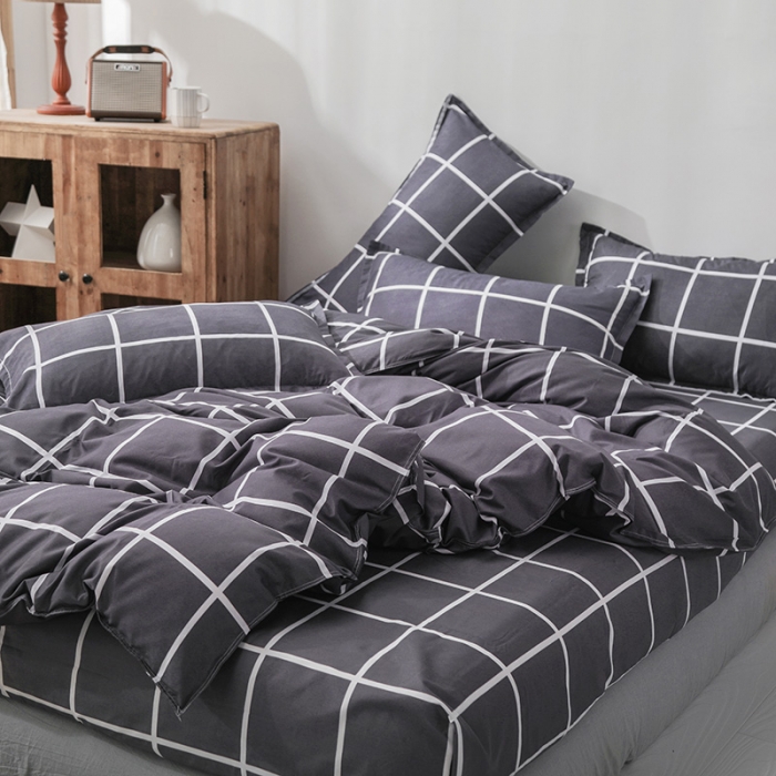 91家纺网 家纺一手货源 找家纺 赫然家纺 新款舒适柔软亲肤爆款芦荟棉四件套货源充足 梦格