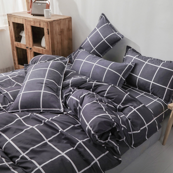 91家纺网 家纺一手货源 找家纺 赫然家纺 新款舒适柔软亲肤爆款芦荟棉四件套货源充足 梦格