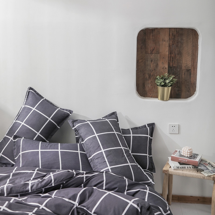 91家纺网 家纺一手货源 找家纺 赫然家纺 新款舒适柔软亲肤爆款芦荟棉四件套货源充足 梦格