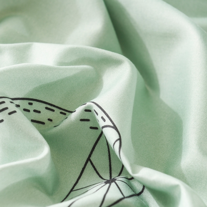 91家纺网 家纺一手货源 找家纺 赫然家纺 新款芦荟棉单品被套 清新夏日