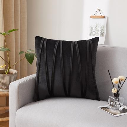 91家纺网 家纺一手货源 找家纺 （总）爱家居 荷兰绒W线条压线抱枕美式靠垫轻奢抱枕套