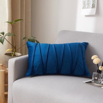 91家纺网 家纺一手货源 找家纺 （总）爱家居 荷兰绒W线条压线抱枕沙发靠背纯色靠垫腰枕长枕