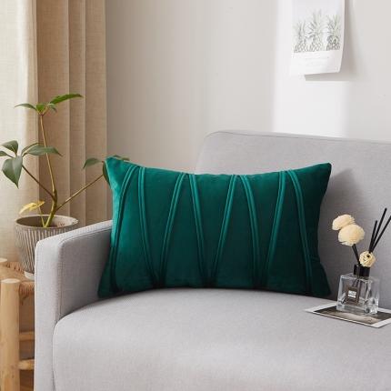 91家纺网 家纺一手货源 找家纺 （总）爱家居 荷兰绒W线条压线抱枕沙发靠背纯色靠垫腰枕长枕