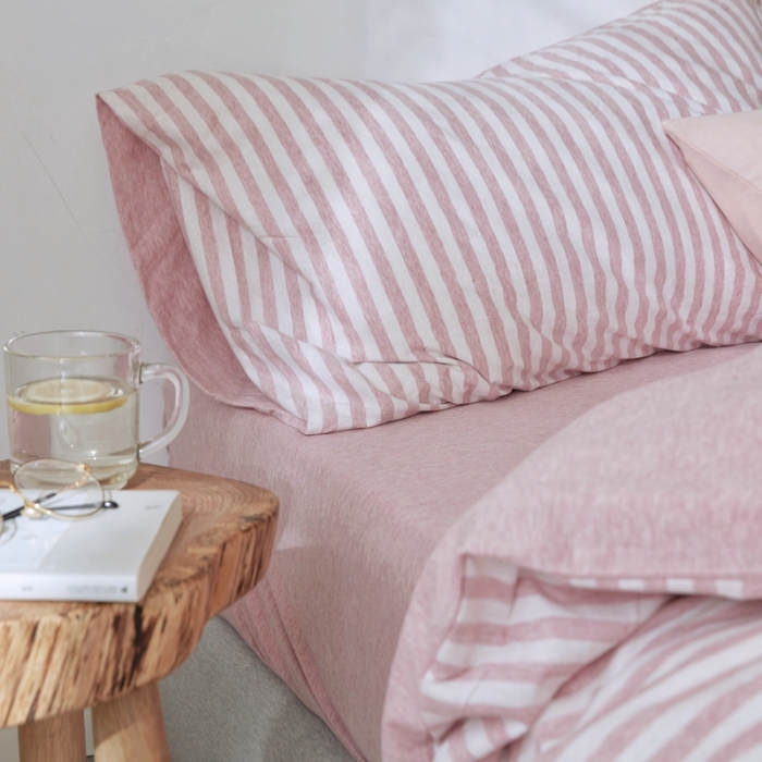 91家纺网 家纺一手货源 找家纺 华超针织 2021新款针织四件套 红米中条