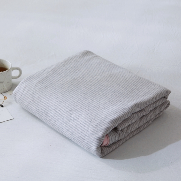 91家纺网 家纺一手货源 找家纺 华超针织 2021新款针织单品被套 粉灰被套