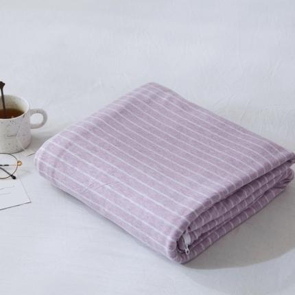 华超针织 2021新款针织单品被套 紫细被套