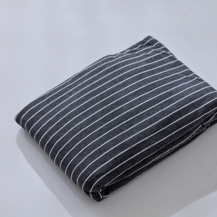 91家纺网 家纺一手货源 找家纺 华超针织 2021新款针织床笠 黑白细条