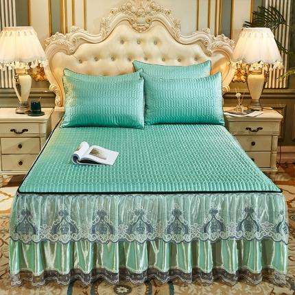 91家纺网 家纺一手货源 找家纺 （总）情恒家纺 2025新款可脱卸冰丝夹棉凉席三件套