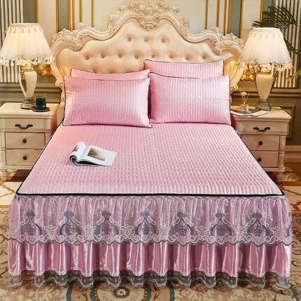 91家纺网 家纺一手货源 找家纺 （总）情恒家纺 2025新款可脱卸冰丝夹棉凉席三件套