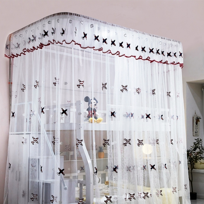 91家纺网 家纺一手货源 找家纺 卓尔居 2022新款导轨子母床蚊帐 飞机大战