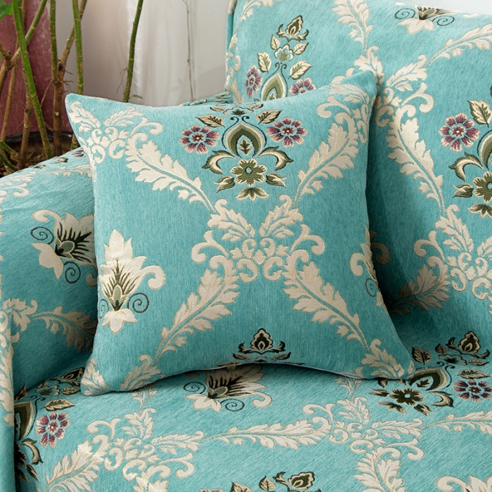 91家纺网 家纺一手货源 找家纺 启博 2022全盖雪尼尔沙发巾沙发垫沙发套沙发罩 清新怡人