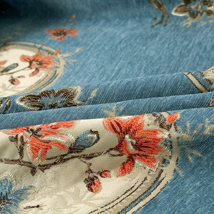 91家纺网 家纺一手货源 找家纺 启博 2022全盖雪尼尔沙发巾沙发垫沙发套沙发罩 梅上枝头