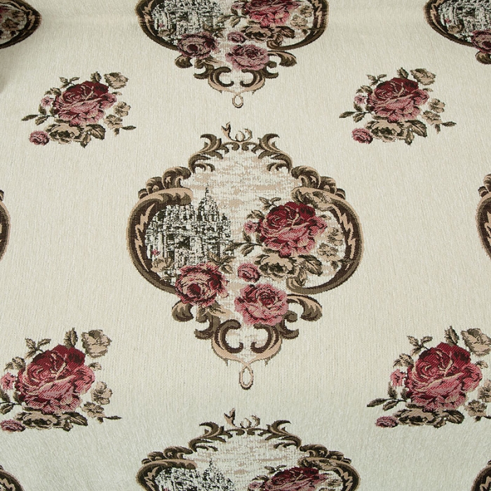 91家纺网 家纺一手货源 找家纺 启博 2022全盖雪尼尔沙发巾沙发垫沙发套沙发罩 玫瑰情缘