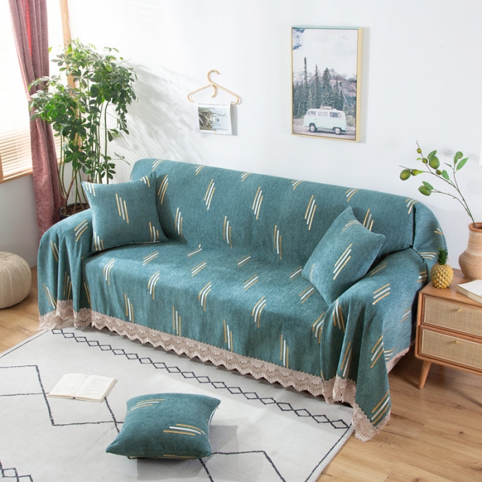 91家纺网 家纺一手货源 找家纺 启博 2022全盖雪尼尔沙发巾沙发垫沙发套沙发罩 流星雨