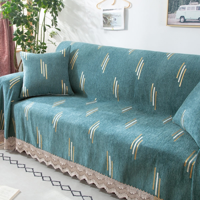 91家纺网 家纺一手货源 找家纺 启博 2022全盖雪尼尔沙发巾沙发垫沙发套沙发罩 流星雨