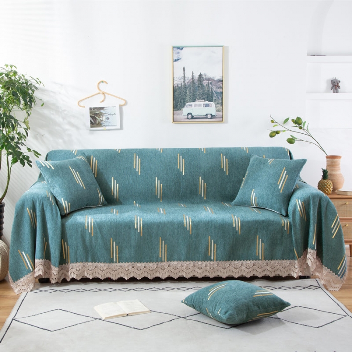 91家纺网 家纺一手货源 找家纺 启博 2022全盖雪尼尔沙发巾沙发垫沙发套沙发罩 流星雨